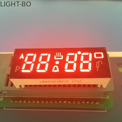 Type commun rouge superbe de Pin d'IMMERSION de segment du chiffre 7 de l'anode 4 d'affichage à LED de coutume