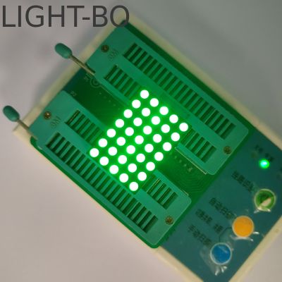 Affichage LED matriciel 5 X 7 points de 3 mm Pure Green pour indicateur d'horloge de fuseau horaire numérique