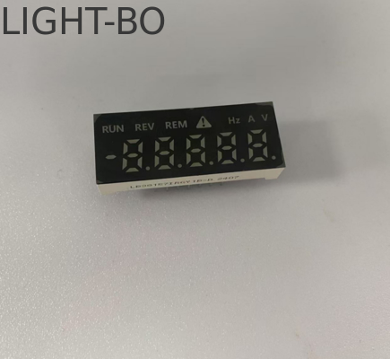Un bon prix. Affichage LED personnalisé rouge/vert pur/jaune à 5 chiffres 7 segments Anode commune pour convertisseur de fréquence en ligne