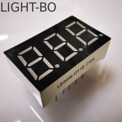 Un bon prix. Affichage LED ambre super brillant à 3 chiffres et 7 segments de 9,2 mm, anode commune, pour panneau de contrôle en ligne