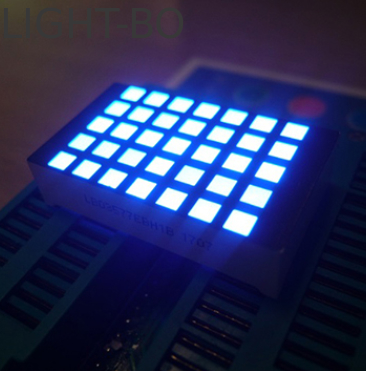 Un bon prix. Affichage LED matriciel carré 5*7 mm bleu ultra-lumineux 3 mm, cathode de ligne, anode de colonne pour indicateur d'étage d'ascenseur en ligne
