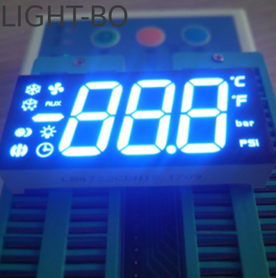 Un bon prix. Affichage LED à 7 segments à trois chiffres en bleu ultra lumineux personnalisé Anode commune pour le contrôle du réfrigérateur en ligne