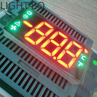 Un bon prix. Écran LED rouge/vert pur 7 segments cathode commune de 17 mm pour les systèmes de réfrigération numériques en ligne