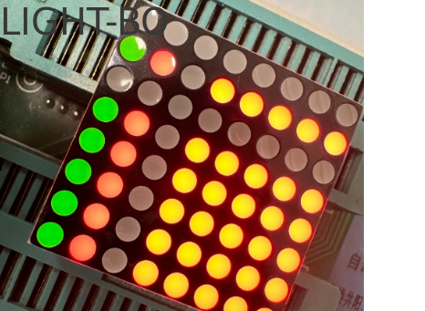 Un bon prix. Affichage LED Performances stables Bicolore Rouge/Vert 3mm Matrice 8*8DOT pour panneaux défilants en ligne