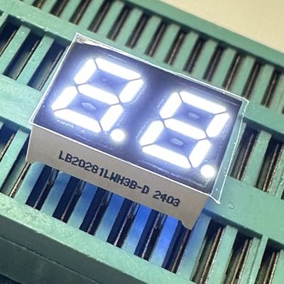 Super blanc brillant 2 chiffres 7 mm 7 segments affichage LED cathode commune pour les appareils électroménagers