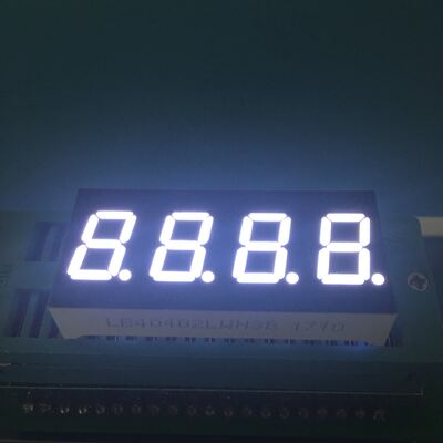 Affichage LED 4 chiffres 0,4 pouces 7 segments Anode commune ultra-blanche pour le tableau de bord
