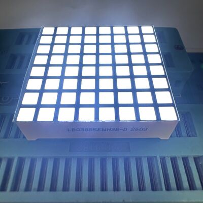 Affichage à LED à matrice de points carrés 8*8 blanc ultra lumineux pour affichage d'horloge Canbus