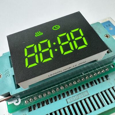 Affichage LED 7 segments à 4 chiffres, cathode commune, vert jaune, 0,38 pouce, pour minuteur de four