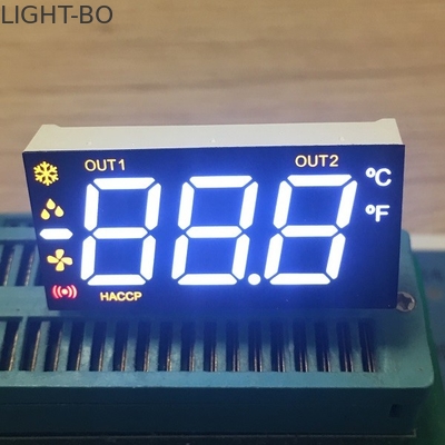 Un bon prix. Affichage à LED Triple multicolore de segment du chiffre 7 pour le réfrigérateur avec le recourbement de goupille de 90 degrés en ligne