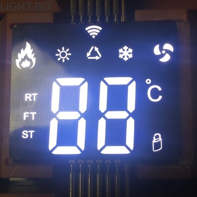 Affichage LED personnalisé ultra-mince SMD blanc 7 segment pour contrôleur de climatiseur