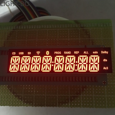 Support facile ultra rouge mené alphanumérique audio de segment du chiffre 14 de l'affichage 8 de Bluetooth