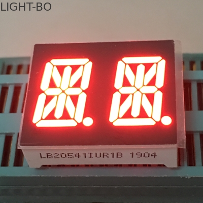 Le double chiffre ultra rouge 14 SegmentAlphanumeric de 0,54 pouces a mené l'affichage pour le tableau de bord