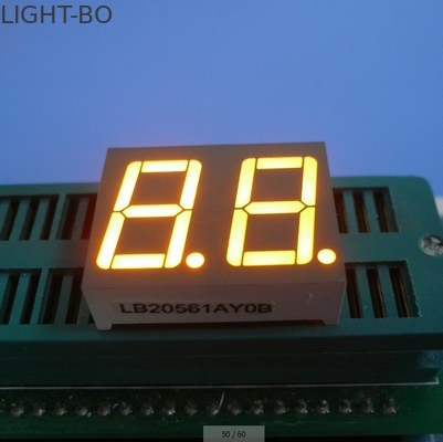 Un bon prix. 0Affichage à LED à 7 segments à deux chiffres de 56 pouces, couleur jaune à cathode commune en ligne