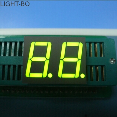 0Affichage LED à cathode commune à 7 segments de.56 pouces à deux chiffres Jaune Vert
