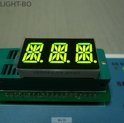 Pouces polychrome triple ambre superbe d'affichage à LED de segment du chiffre 14 0,56 pour l'indicateur de Digital