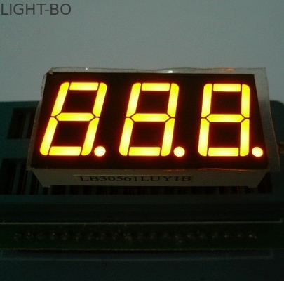 Anode commune d'affichage à LED De segment de la polarité 3digit 7 de CC/CA dimension externe de 37,6 x de 19mm
