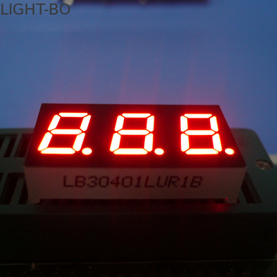 Un bon prix. 0Display LED à 7 segments de couleur rouge super brillant de 0,4 pouce à anode commune à trois chiffres en ligne
