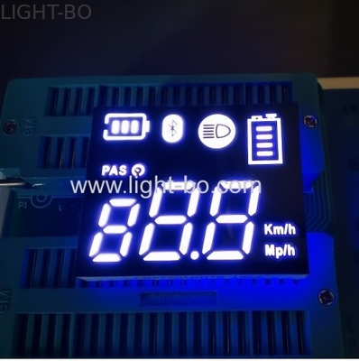 Ultra blanc personnalisé 7 segments LED affichage commune anode pour scooter électrique