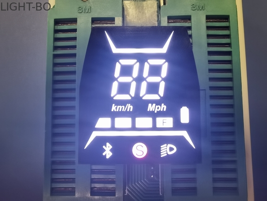 Ultra blanc/rouge/jaune a adapté le module aux besoins du client d'affichage mené 7 par segments pour le scooter électrique