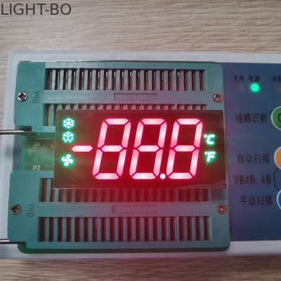 le chiffre du triple 635nm affichage à LED la taille de 17mm pour le contrôleur de réfrigérateur