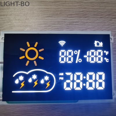 Affichage à LED de segment de ROHS 80mcd 7 pour le module de prévisions météorologiques