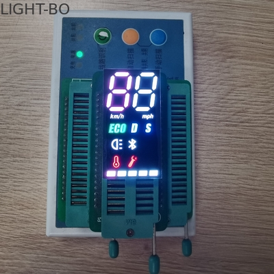 Type commun de l'anode SMD de double de la couleur 2 segment du chiffre 7 affichage à LED pour Electromobile