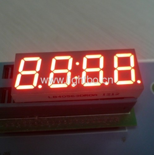 chiffre 4 0,56 pouces de cathode du rouge 7 de segment d'affichage à LED Ultra lumineux commun