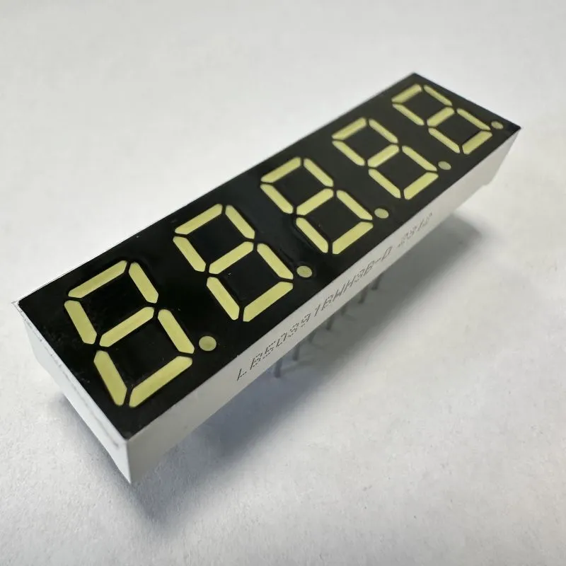 Affichage à LED à 7 segments ultra-blanc à 5 chiffres de 0,39 pouce Anode commune pour indicateur numérique 2