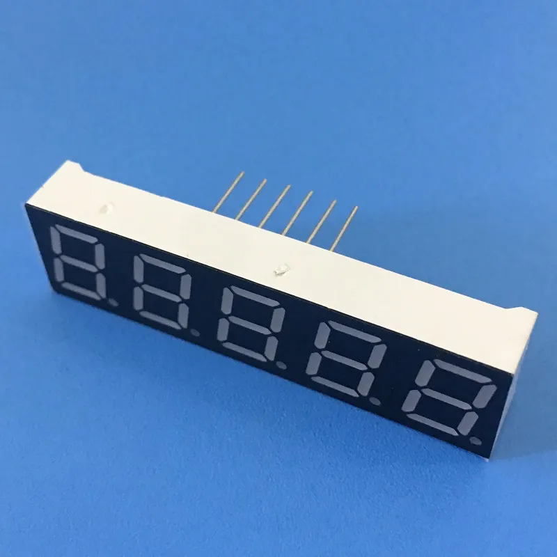 Affichage à LED 7 segments de 0,39 pouce 5 chiffres cathode commune rouge super brillant pour convertisseur de fréquence numérique 2