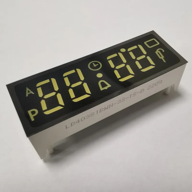 Display LED à cathode commune à 7 segments ultra-blanc à 4 chiffres pour le chronomètre de four intégré 2