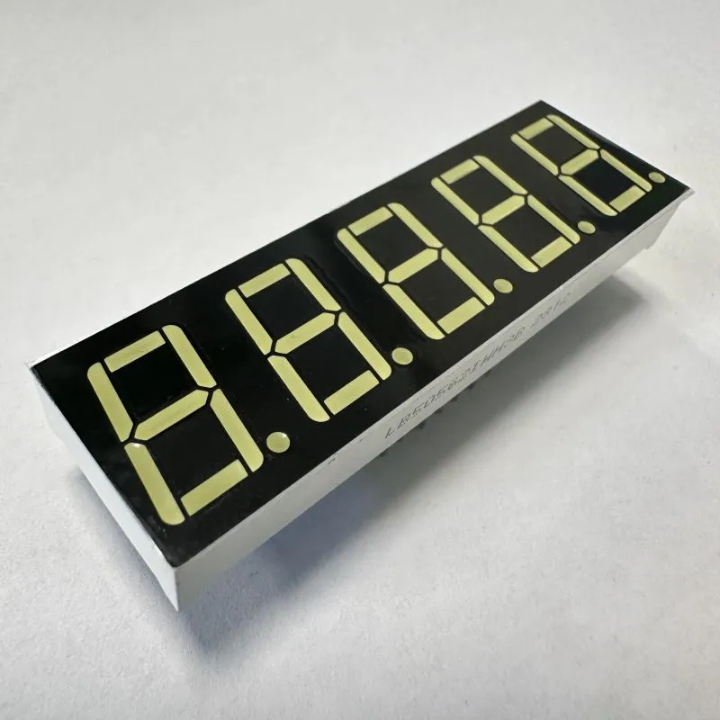 Ultra blanc écran LED à 5 chiffres de 7 segments de 0,56 pouces Anode commune pour le contrôle des processus 3