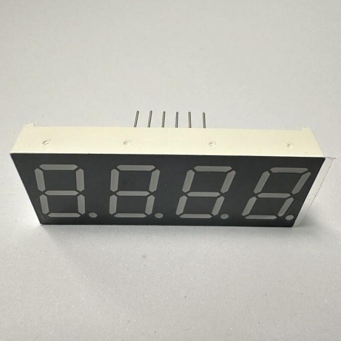 Affichage LED 7 segments de 0,56 pouce (14,2 mm) à 4 chiffres – Vert pur, anode commune pour tableaux de bord et appareils électroménagers 4