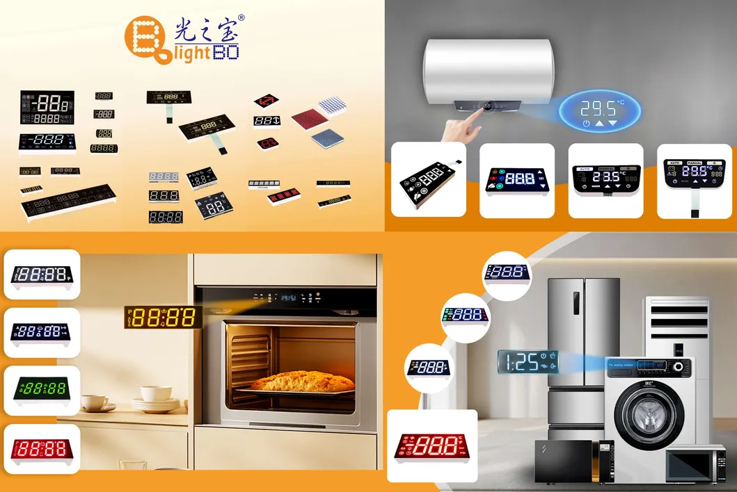 Affichage LED ultra-rouge/bleu 7 segments personnalis&eacute; pour le contr&ocirc;leur de cuisini&egrave;re &agrave; gaz 3