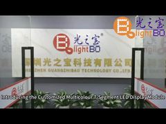 Affichage LED 7 segments bleu rouge jaune personnalisé