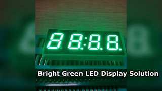 Affichage LED vert pur à 7 segments pour minuteries numériques