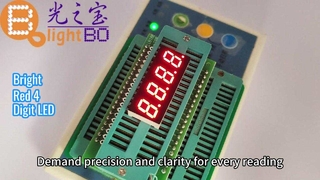 Écran LED rouge ultra brillant à 7 segments à 4 chiffres pour tableaux de bord