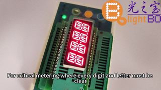 Écran LED alphanumérique à 4 chiffres et 14 segments, rouge ultra lumineux, pour applications de taximètre/compteur