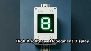 Module vert pur d'intense luminosité d'affichage à LED de 16 segments