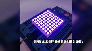 Affichage matriciel LED violet ultra lumineux pour ascenseurs