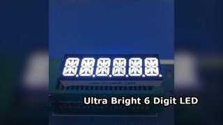 Affichage LED ultra lumineux à 6 chiffres et 14 segments pour instruments