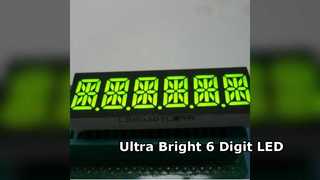 Affichage LED personnalisé à 6 chiffres et 14 segments pour tableaux de bord