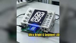 Écran LED 16 segments LED bleue ultra lumineuse à un chiffre de 2,3 pouces avec longue durée de vie et grand angle de vision pour les panneaux d'indication numériques