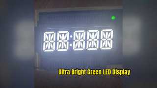 Écran LED vert pur de 0,4 pouces pour minuteries numériques